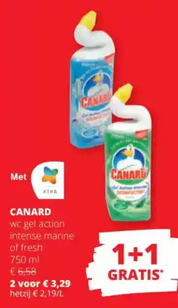 Spar Canard wc gel action intense marine of fresh aanbieding