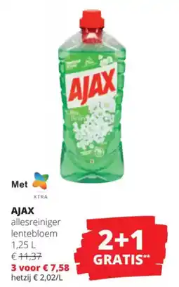 Spar Ajax allesreiniger lentebloem aanbieding