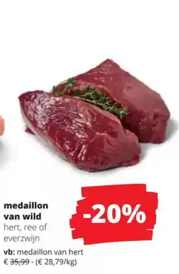 Spar Medaillon van wild hert, ree of everzwijn aanbieding