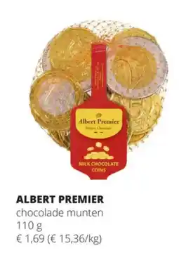 Spar Albert Premier chocolade munten aanbieding