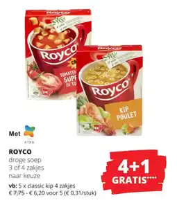 Spar Royco droge soep aanbieding