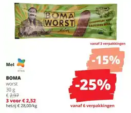 Spar Boma worst aanbieding