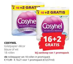 Spar Cosynel toiletpapier décor aanbieding
