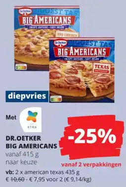Spar Dr. Oetker big americans aanbieding