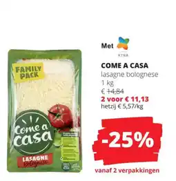 Spar Come a CasaFAMILY PACK Lasagne bolognese aanbieding