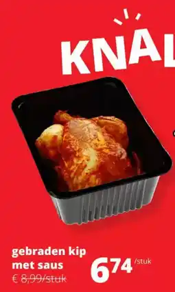 Spar Gebraden kip met saus aanbieding