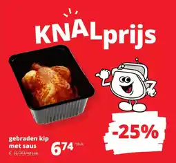 Spar Gebraden kip met Saus aanbieding