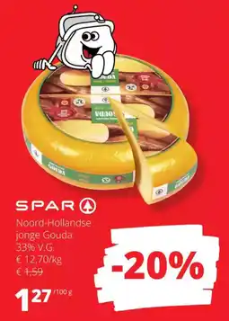 Spar Noord-Hollandse jonge Gouda 33% V.G. aanbieding
