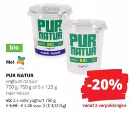 Spar Pur Natur aanbieding