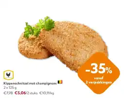 OKay Kippenschnitzel met champignons aanbieding