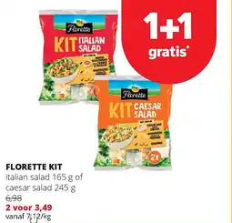 Spar FLORETTE KIT italian salad 165 g of caesar salad 245 g aanbieding