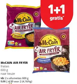 Spar McCAIN AIR FRYER allumettes 600 g aanbieding