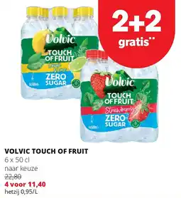 Spar VOLVIC TOUCH OF FRUIT 6 x 50 cl aanbieding