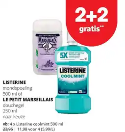 Spar Listerine coolmint 500 ml aanbieding