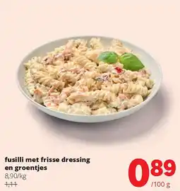 Spar fusilli met frisse dressing en groentjes aanbieding