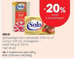 Spar SOLO bakken & braden 500 g aanbieding