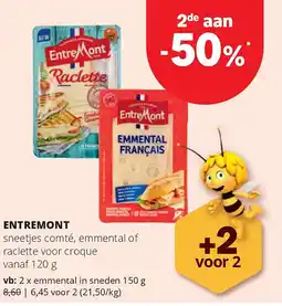Spar ENTREMONT emmental in sneden 150 g aanbieding