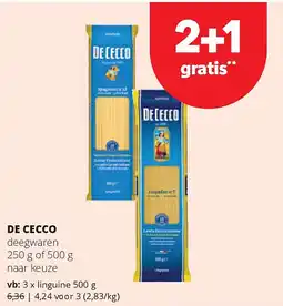 Spar DE CECCO linguine 500 g aanbieding