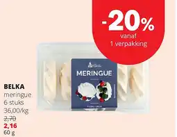 Spar BELKA meringue 6 stuks aanbieding