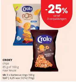 Spar CROKY barbecue rings 100 g aanbieding