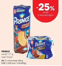 Spar PRINCE chocolade 300 g aanbieding