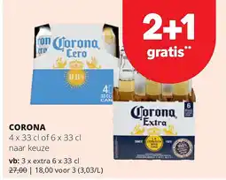 Spar CORONA extra 6 x 33 cl aanbieding