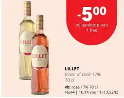 Spar LILLET rosé 17% 70 cl aanbieding