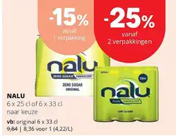Spar NALU original 6 x 33 cl aanbieding