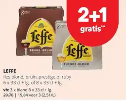 Spar LEFFE blond 8 x 33 cl + lg aanbieding