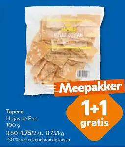 OKay Tapero Hojas de Pan 100 g aanbieding