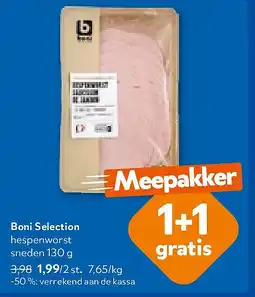 OKay Boni Selection hespenworst sneden 130 g aanbieding