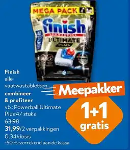 OKay Finish Powerball Ultimate Plus 47 stuks aanbieding