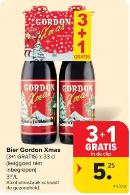 Carrefour Bier Gordon Xmas aanbieding