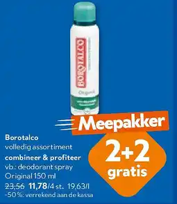 OKay Borotalco deodorant spray Original 150 ml aanbieding