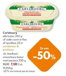OKay Carlsbourg koelkastsmeerbare boter met zeezout 250 g aanbieding