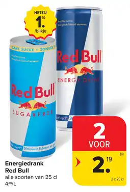 Carrefour Red Bull Energiedrank aanbieding