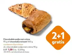 OKay chocoladebroodje met crème 95 g aanbieding