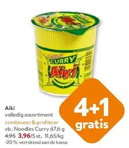 OKay Aiki Noodles Curry 67,6 g aanbieding