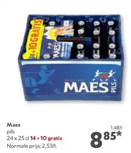 OKay Maes pils 24 x 25 cl 14+10 gratis aanbieding