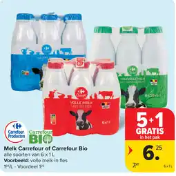 Carrefour Melk Carrefour of Carrefour Bio aanbieding