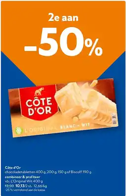 OKay Côte d'Or L'Original Wit 400 g aanbieding