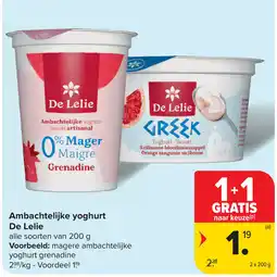 Carrefour Ambachtelijke yoghurt aanbieding