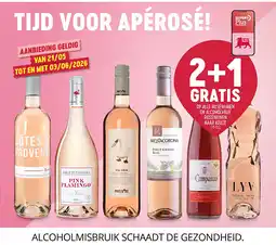 Delhaize OP ALLE ROSÉWIJNEN EN ALCOHOLVRIJE ROSÉWIJNEN NAAR KEUZE aanbieding