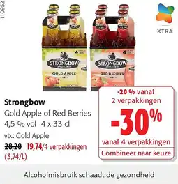 Colruyt Strongbow Gold Apple aanbieding