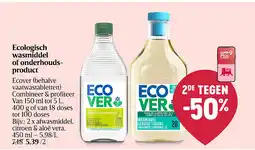 Delhaize Ecologisch wasmiddel of onderhoudsproduct aanbieding