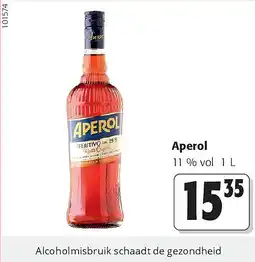 Colruyt Aperol 11 % vol 1 L aanbieding