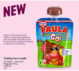 Delhaize Pudding choco/vanille aanbieding
