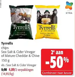 Colruyt Tyrrells Sea Salt & Cider Vinegar aanbieding