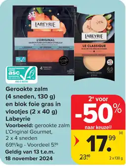 Carrefour Gerookte zalm aanbieding