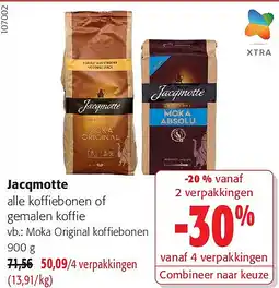 Colruyt Jacqmotte Moka Original koffiebonen 900 g aanbieding